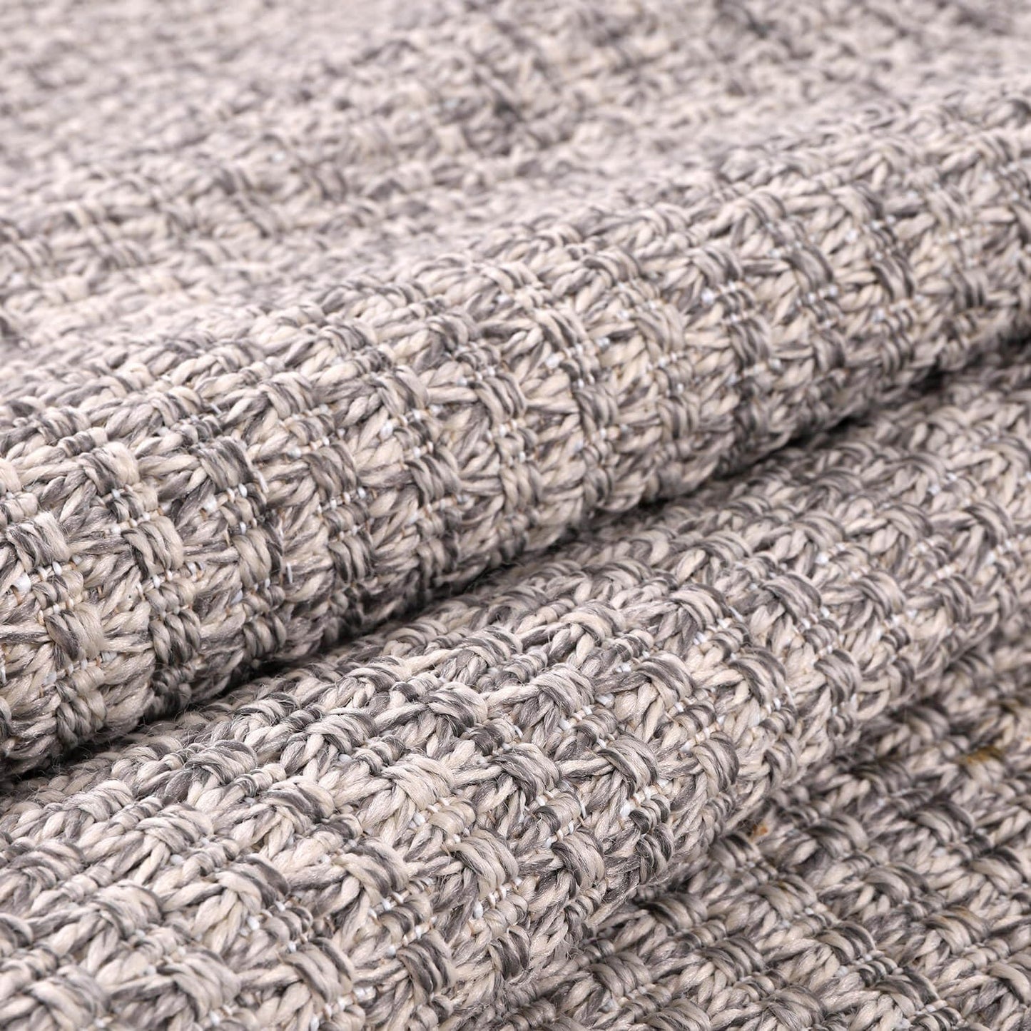 Easy Jute Runner Rug 2x7 Indoor Outdoor Natural Rugs Solid Fiber Rug Woven Area Rug Boho Easy Clean Inside Carpet for Living Room Bedroom Dining Room Hallway or Outdoor Patio Porch (2 X 7 Silver)