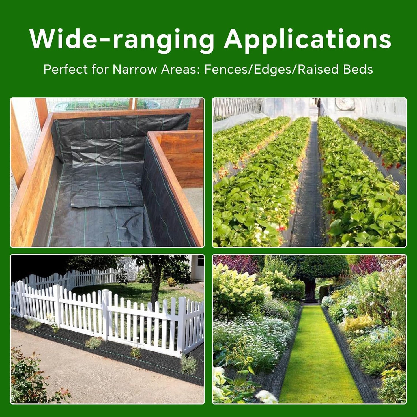 Weed Barrier Landscape Fabric Heavy Duty,3.2 OZ Premium Garden Weed Blocker Fabric for Weed Control, Plastic Ground Cover with Woven Weed Cloth,Durable Landscaping Fabric (1.4ft x 50ft)