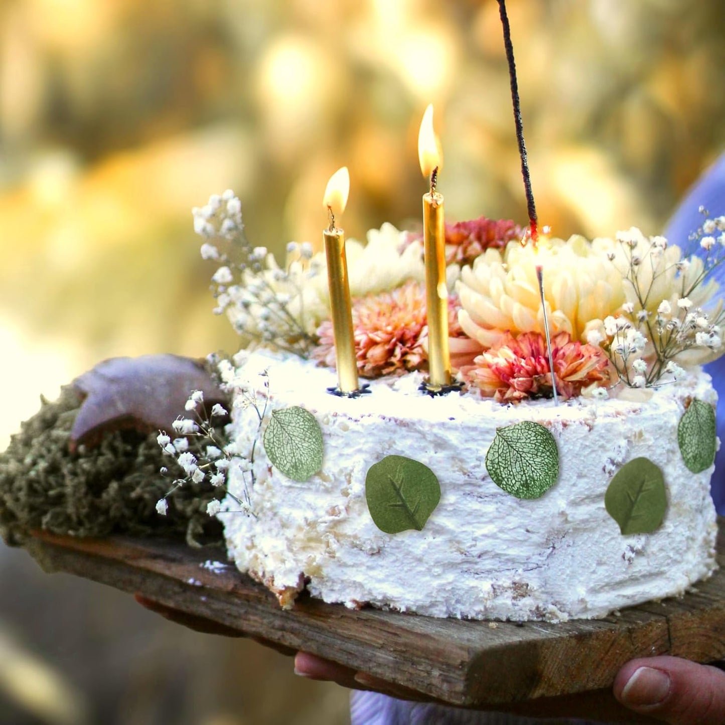 Sugar Robot - Edible Eucalyptus Leaves - Small Size - Edible leaves for cake decorating - Premium Crafted - Made in the USA Cake -Set of 24 (Eucalyptus Leaves)