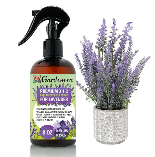 Professional Lavender Spray Fertilizer Mist for Home Gardening | 3-1-2 Gentle Blend Mist for Healthy Leaves & Growth | Essential Nutrients for Lavender - 8oz
