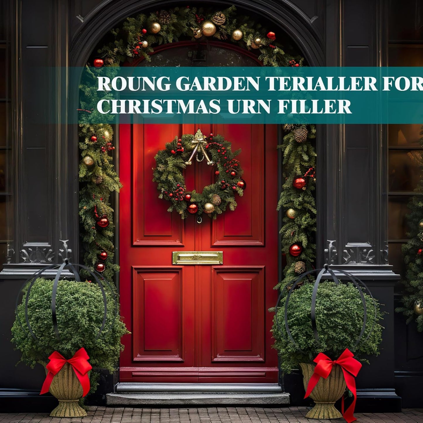 2 PCS Large Metal Trellis Obelisks Sturdy Round Circle Trellis for Climbing Plant Support Indoor Outdoor Potted Vines, Cucumbers & Flowers, Patio Doorway Garden Decor (Black, 25.20 x 21.26'')