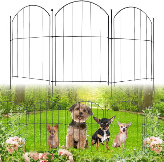No Dig Garden Fence 16in x 20ft 20 Panels Decorative Garden Border for Fencing for Flower Beds, Dog Barrier, Patio and Yard Decoration