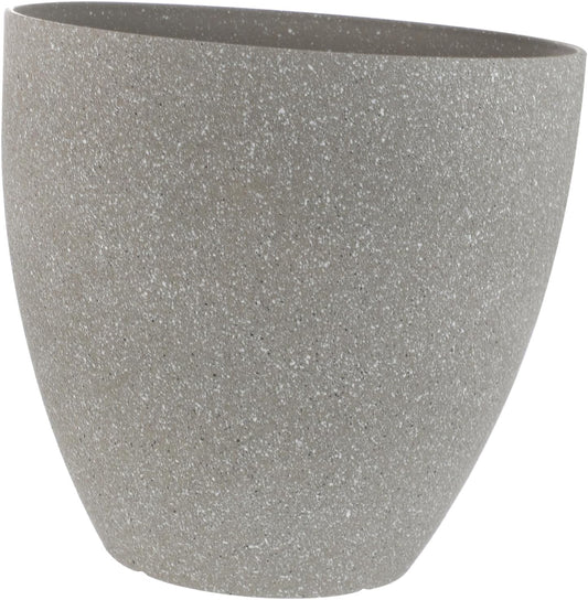 Imitation Stone Shape Resin Flower Planter Pot Round Succulent Container for Indoor and Outdoor Gardening Durable Frost-Resistant Easy to Maintain