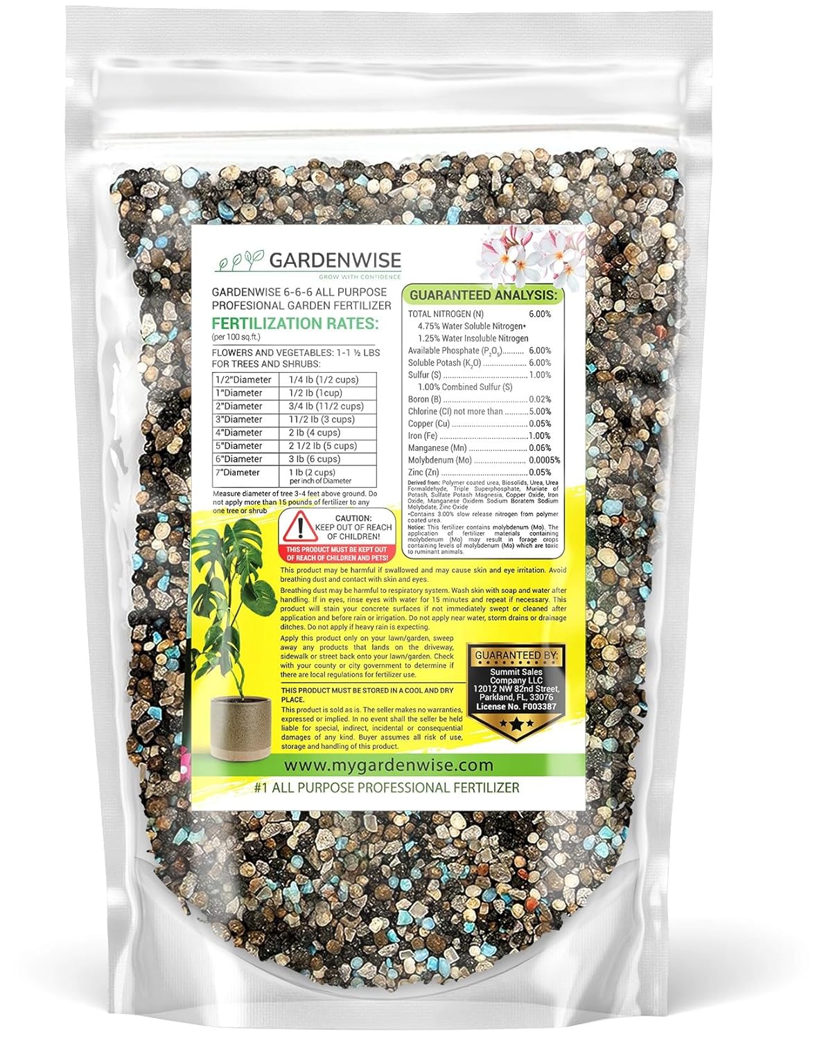 6-6-6 All-Purpose Professional Plant Food Fertilizer; Ideal for Winter Care & Spring Feeding, Perfect Balanced NPK for Indoor and Outdoor Plants (5 QUARTS)