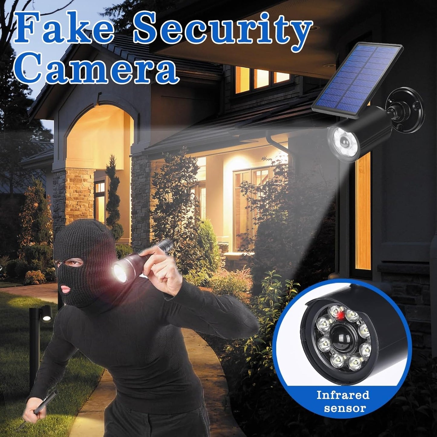 Solar Lights Outdoor Motion Sensor Flood Lights IP67 Waterproof 3600mAh Security Light for Front Door,Garage, Driveway, Yard, Deck(2pack)