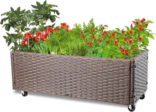 WONDER GARDEN Raised Garden Bed-Planter Box - Raised Garden Beds Outdoor for Vegetables Flower Herb Backyard Patio