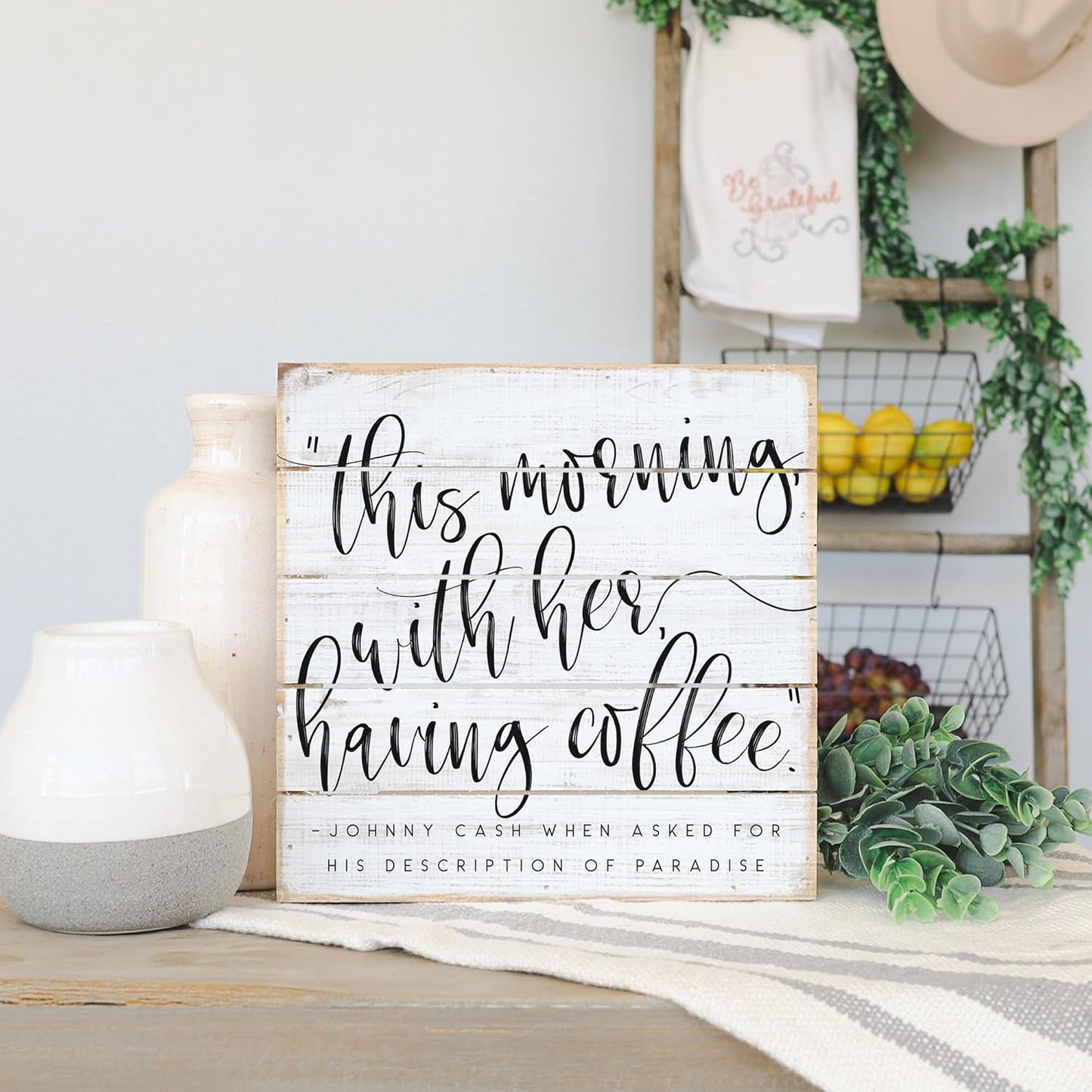 Simply Said, INC Perfect Pallets Petites Johnny Cash's Paradise, 8x8 in Wood Sign PET19508