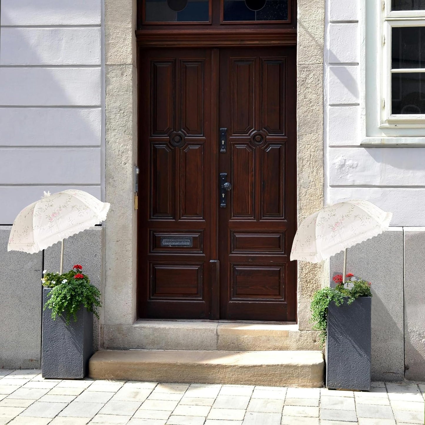 TIMSO Adjustable 3 Pack Plant Shade Umbrella for Outdoor Garden - Sun Protection Cloth & Umbrella for Plants, Potted Plants, and Garden Beds