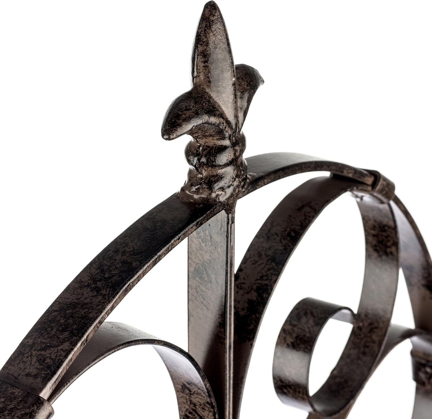 H Potter Garden Trellis for Climbing Plants Iron Metal Outdoor Scroll Wall Decor or Flowers Roses Vine Ivy Clematis GAR214 Large