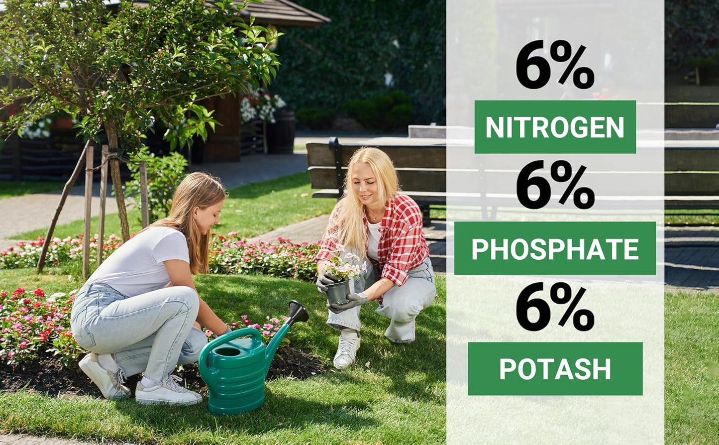 6-6-6 All-Purpose Professional Plant Food Fertilizer; Ideal for Winter Care & Spring Feeding, Perfect Balanced NPK for Indoor and Outdoor Plants (5 QUARTS)