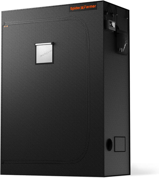 Spider Farmer 4.6x2.3x6.6 Grow Tent Pro-Grade, 55"x28"x80", with Observation Window and Floor Tray, 1680D Thicken Mylar Canvas, 4x2 for Indoor Hydroponic Growing for SF2000, SE4500, G4500