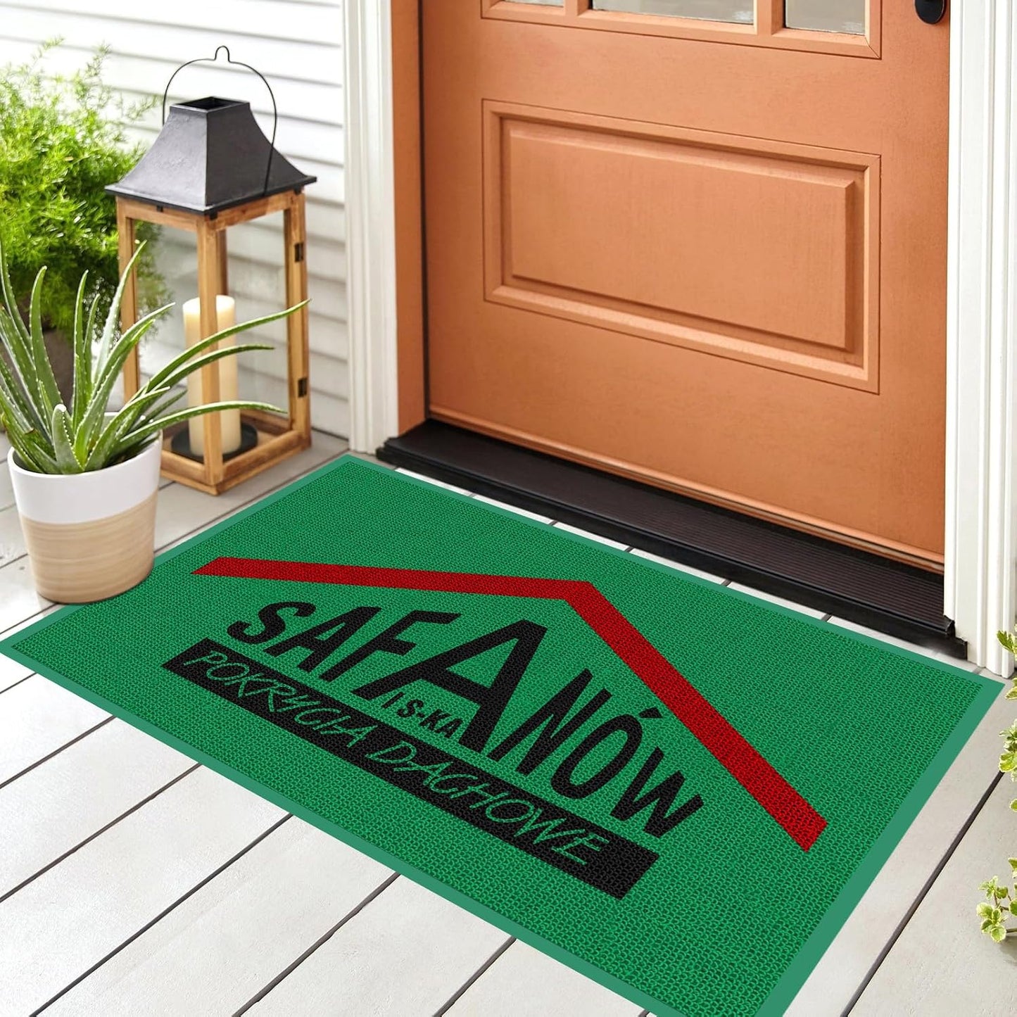 Custom Professional Area Rug with Any Logo Commercial Floor Entryway Door Mat Welcome Carpet for Business Home Indoor/Outdoor Non Slip Washable Durable