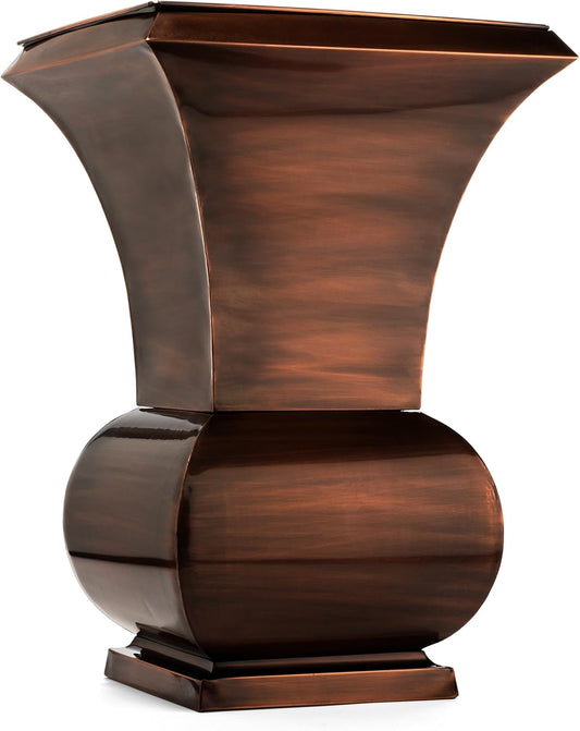 H Potter Tall Planter Large Outdoor Copper Decorative Planters Indoor Flower Garden Urn