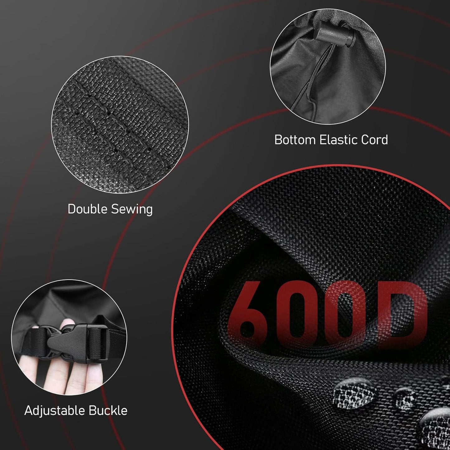 Fire Pit Cover Square 36 Inch - Outdoor Firepit Cover Heavy Duty & Waterproof, 600D Patio Fire Table Cover Gas Fire Pit Accessories Fit 34" Yaheetech Firepit - 36 x 36 x 20 Inch