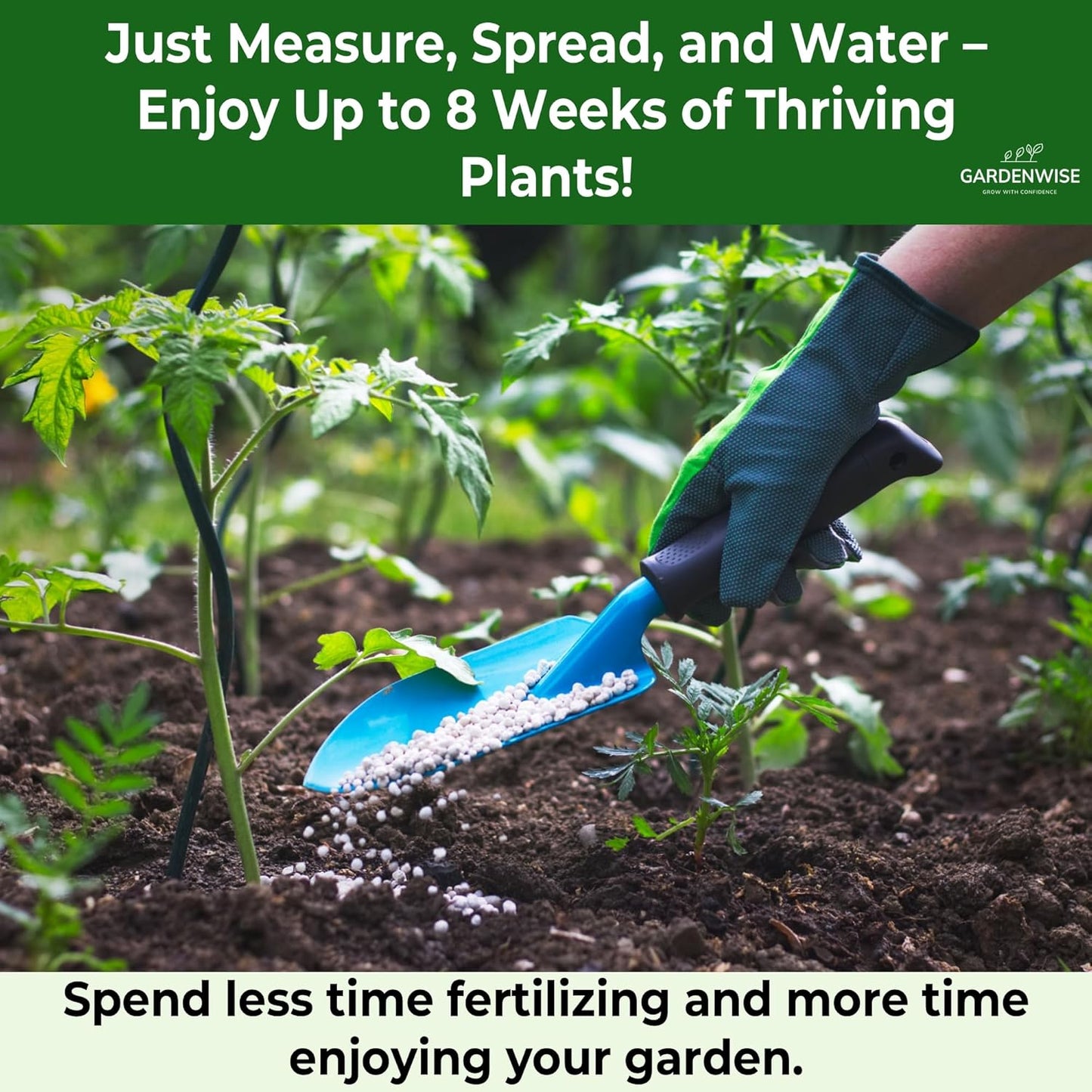 13-13-13 Slow Release Granular Fertilizer – All Purpose Plant Food 13 13 13 for Outdoor Grass, Vegetables, Roses, Flowers, Shrubs, Trees. Lawns, Gardens, Potted Plants (10 quarts)