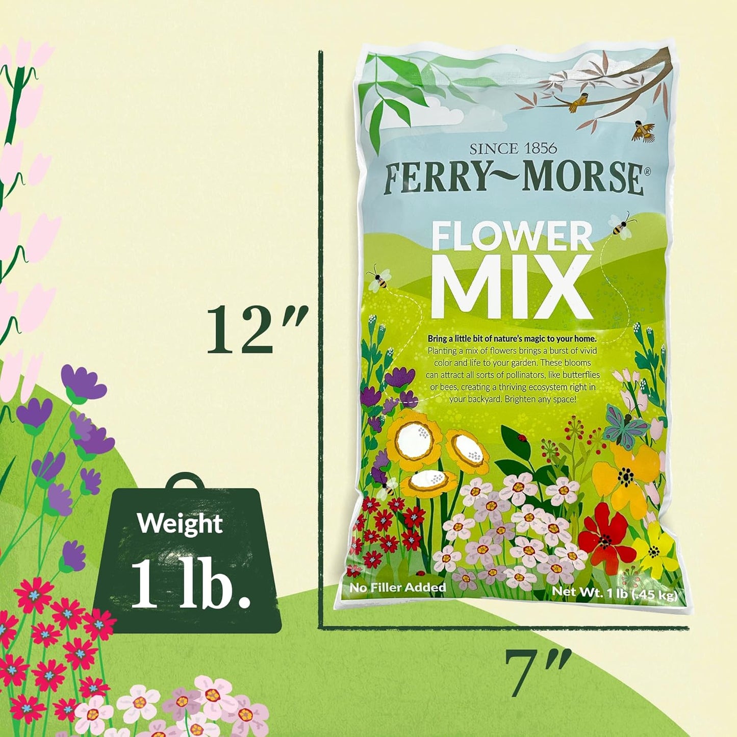 Ferry-Morse Rocky Mountain Mix Bulk Wildflower Seeds, 1lb