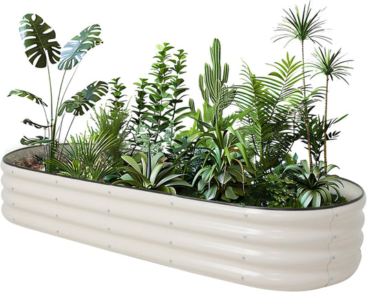 Galvanized Raised Garden Bed Kit Outdoor Metal Garden Planter Box for Backyard Gardening, Planting Vegetables, and Patio (70.8"x23.6"x11.8")