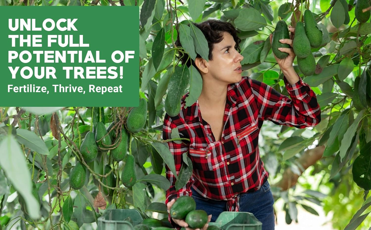 Avocado & Citrus Tree Fertilizer for Indoor & Outdoor Plants | Quick-Release Nitrogen - Citrus Fertilizer (3 Quarts)