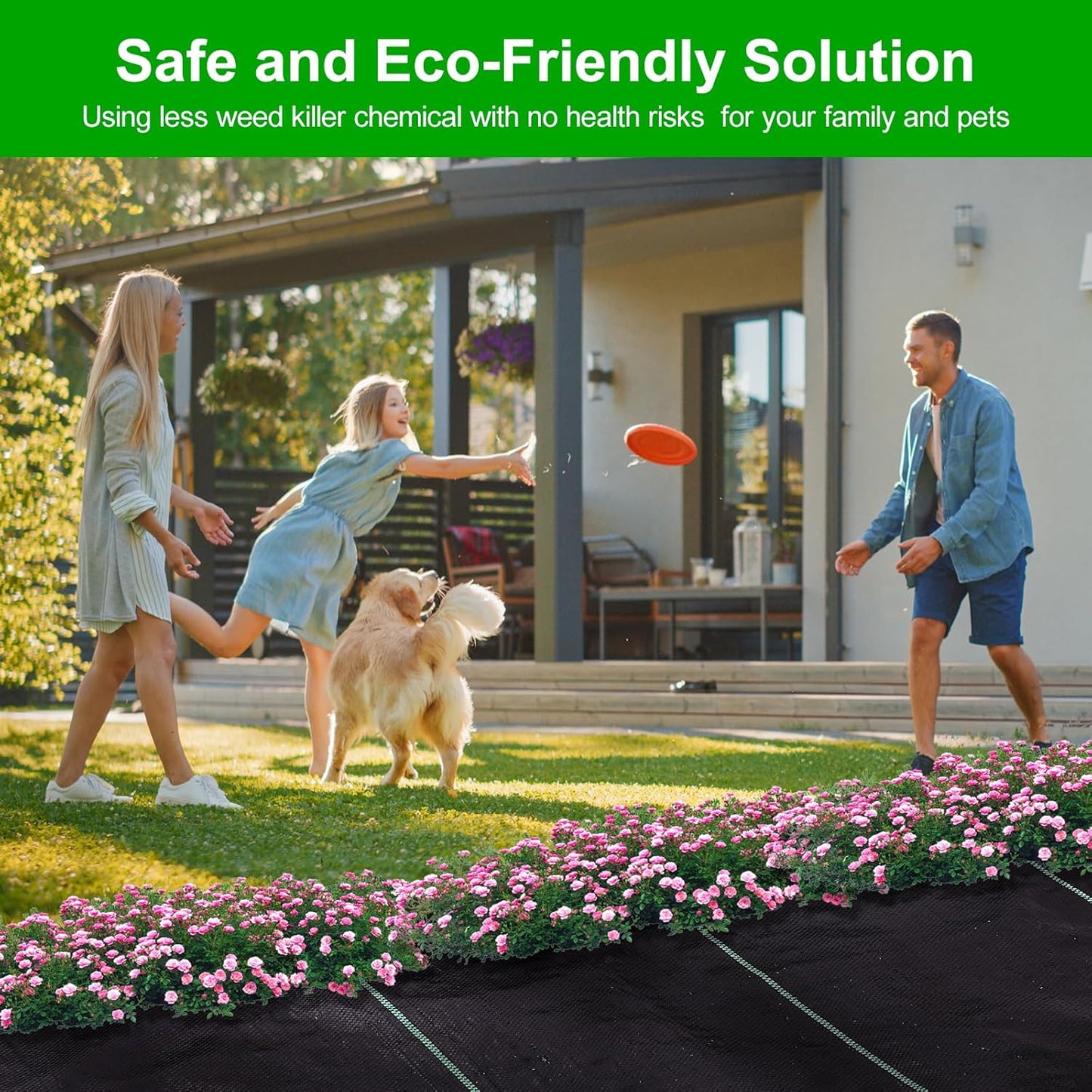 Weed Barrier Fabric for Weed Control – 13FT x 115FT with Staples, Heavy-Duty Landscape Fabric, Driveway Fabric 3.5OZ for Garden, Gravel, Pathways, Erosion Control, Construction, and Outdoor Projects