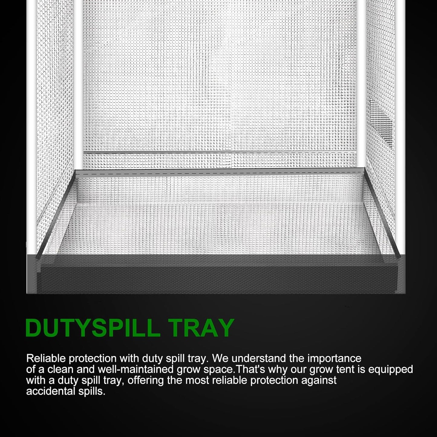 MELONFARM 3x3 Grow Tent, 34"x34"x72'' High Reflective 600D Diamond Mylar Canvas with Observation Window and Floor Tray for Hydroponic Indoor Plant Growing