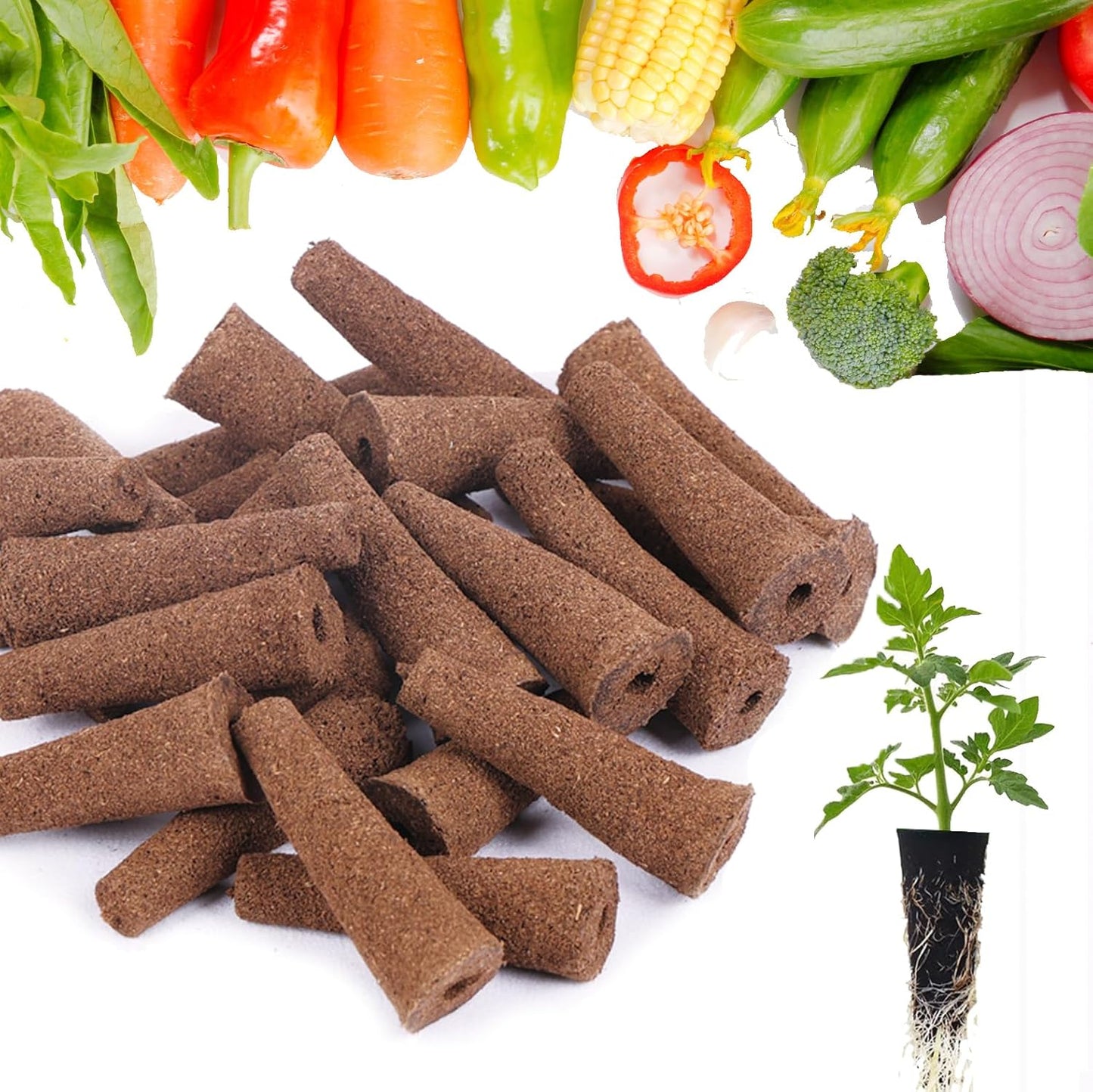 50 Piece Hydroponic Pods Kit: Grow Anything with 50 Grow Sponges, Easy to Use for Indoor for Hydroponic Indoor Garden System, 50 Grow Sponges, 1pc Tweezer