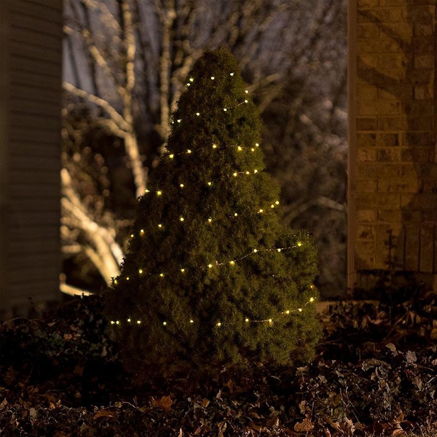 Dazzle Bright Fairy Lights Battery Operated, 2 Pack Total 40FT 120LED Silver Wire Waterproof String Lights, Christmas Decorations for Indoor Outdoor Bedroom Yard Party Decor, Warm White