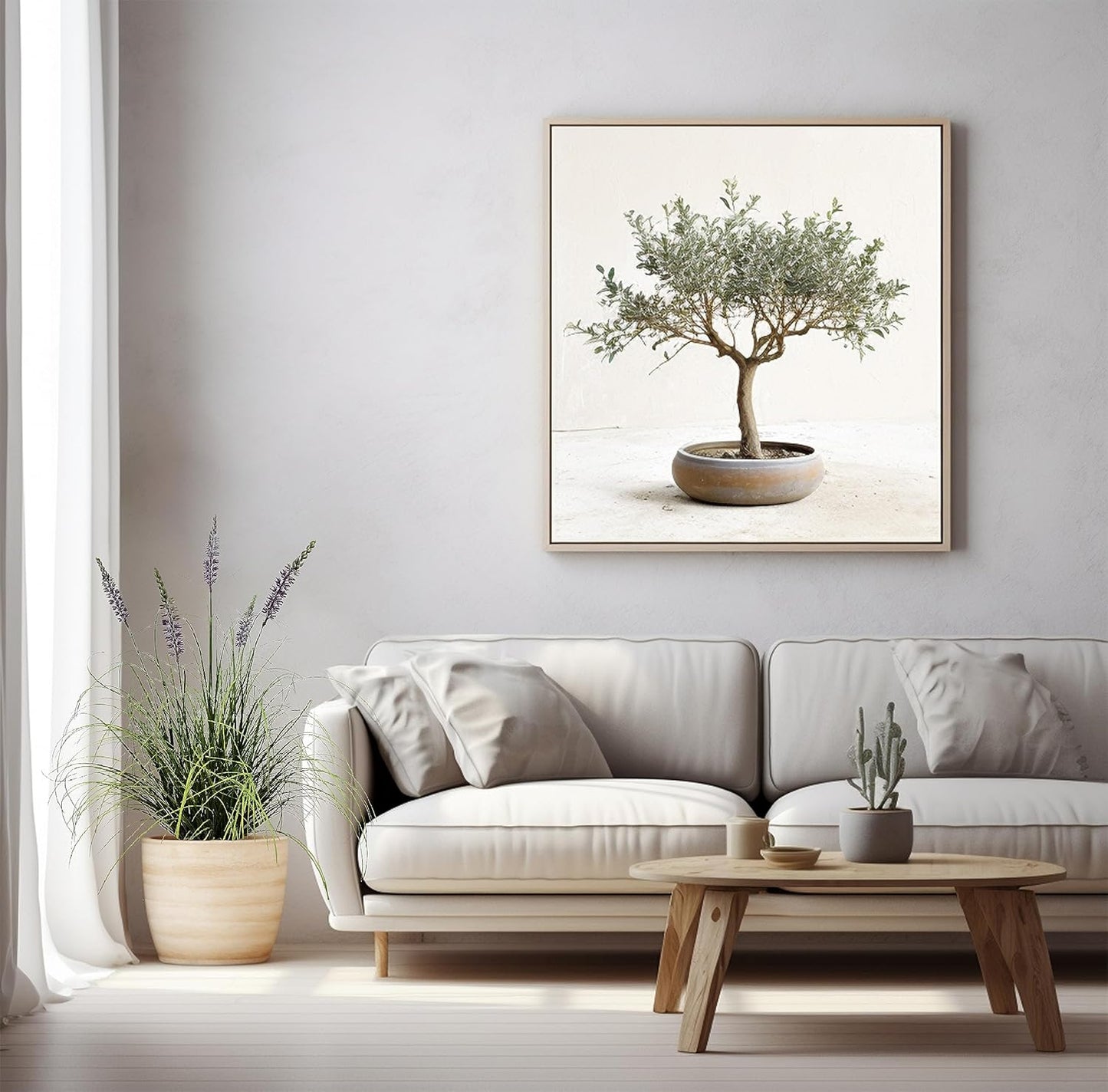 Artificial Plant 35in(1pack) Tall Artificial Lavender Plant,Faux Plants Indoor Home Decorative Artificial Plants & Flowers in Pot Fake Plant, House Plant Indoor