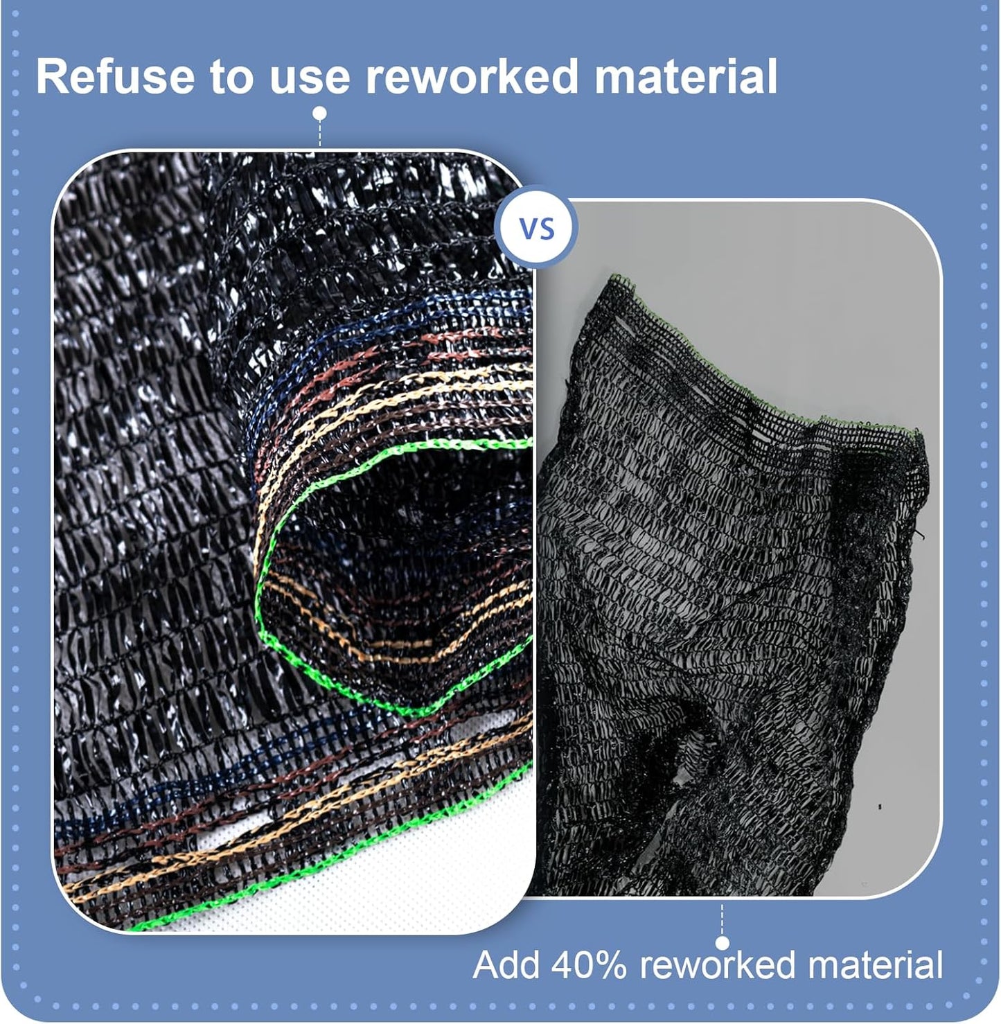 LOVE STORY 10x12FT 55% Black Shade Cloth Sun Shade Net UV Resistant Mesh Tarp Plant Cover Sunblock Net for Garden,Greenhouse,Vegetables,Flowers