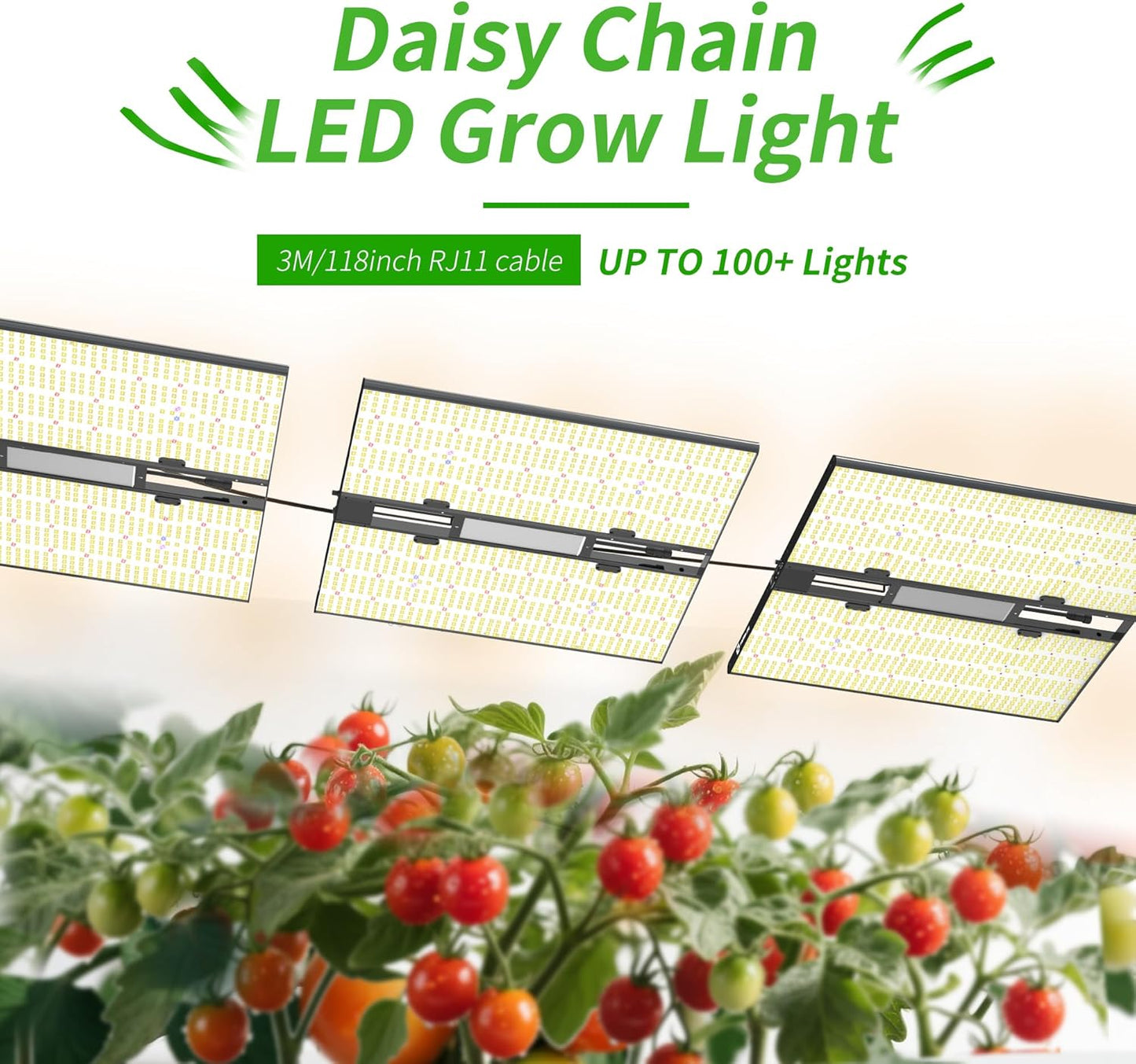 FARMLITE Grow Light for Indoor Plants Quantum Board Grow Light Full Spectrum Led Grow Lights Growing Lamp Daisy Chain Dimmable (400Watts)