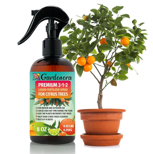 Proffesional Citrus Tree Spray Fertilizer Mist for Home Gardening | 3-1-2 Gentle Blend Mist for Healthy Leaves & Growth | Essential Nutrients for Citrus Tree - 8oz