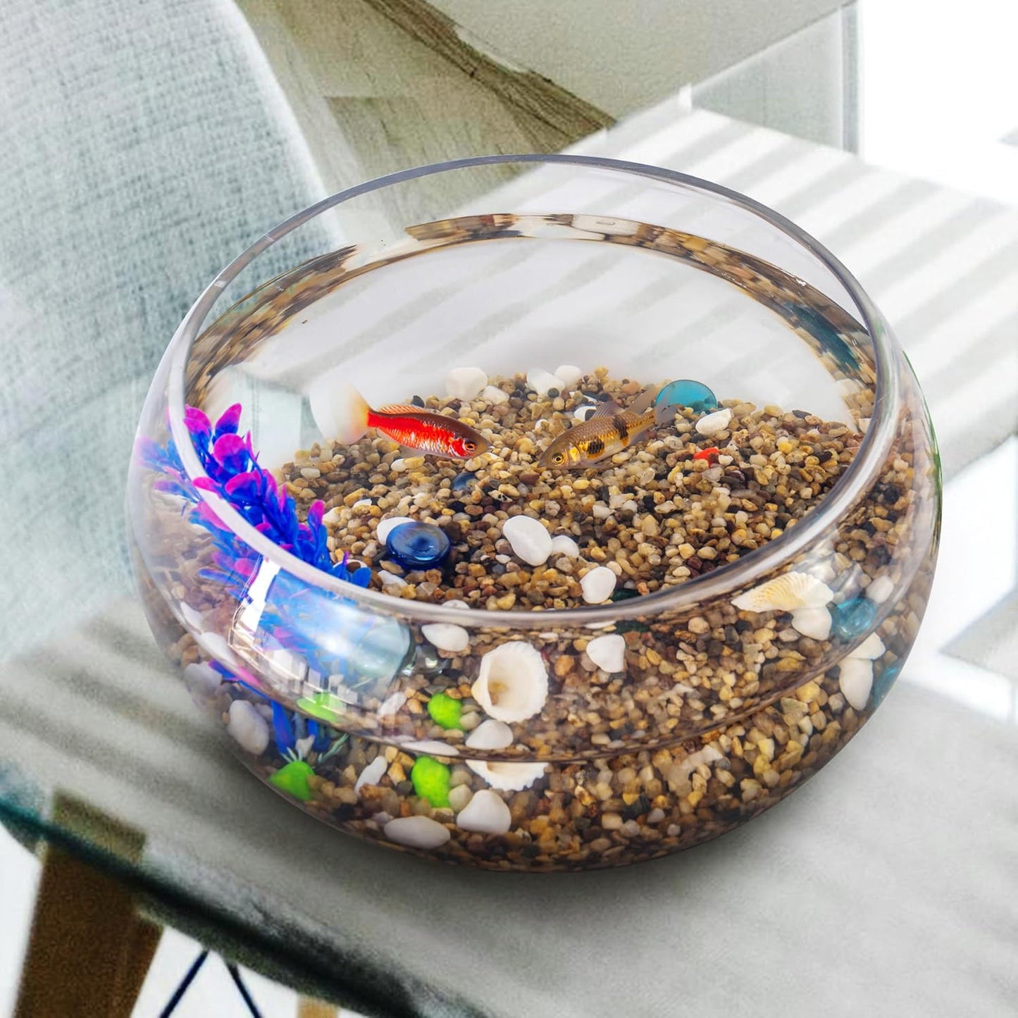 5 lbs Aquarium Gravel, 1-2mm Fish Tank Gravel, Premium Gravel and Substrate for Aquariums, Fish Tanks and Terrariums