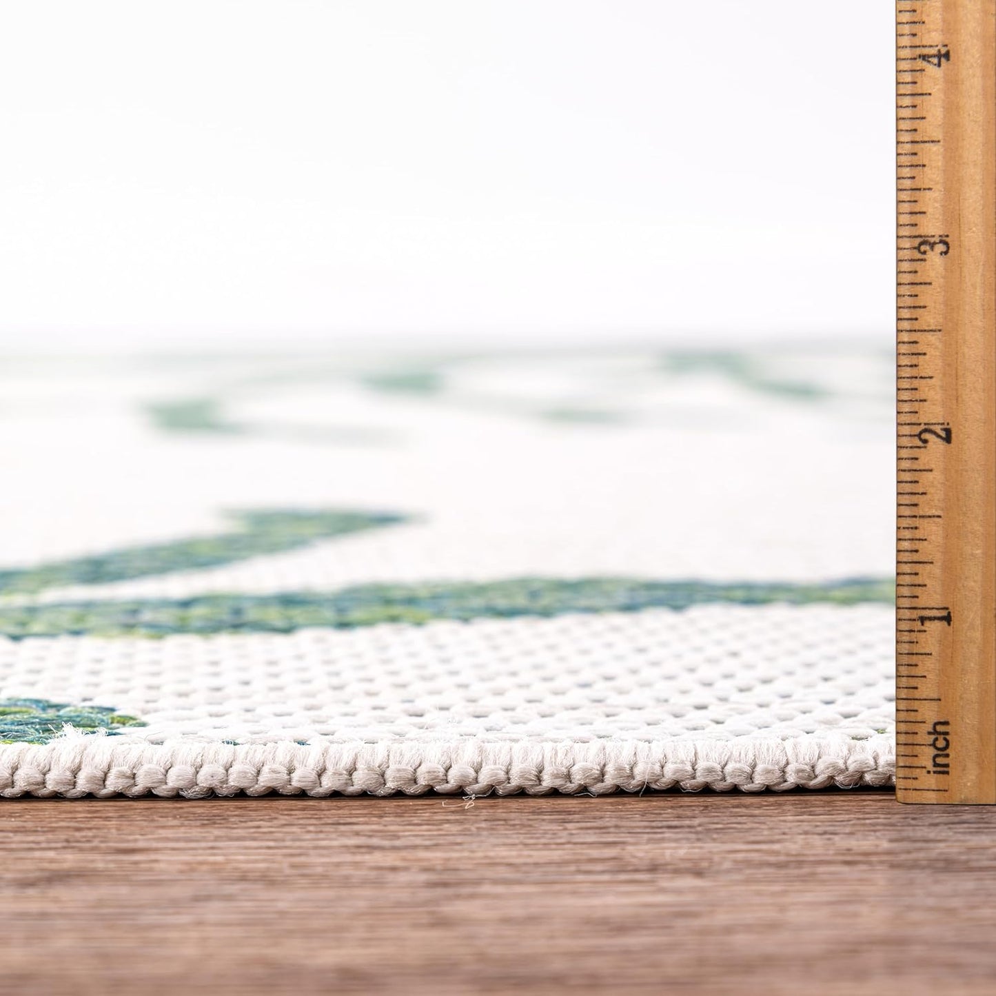 Keen Home Design Terrace Outdoor Area Rug - 5x8 Washable Indoor/Outdoor Rug for Patio, Kitchen, Balcony, Beach, Garden, Deck and Porch, Size: 5'3"x7'7"