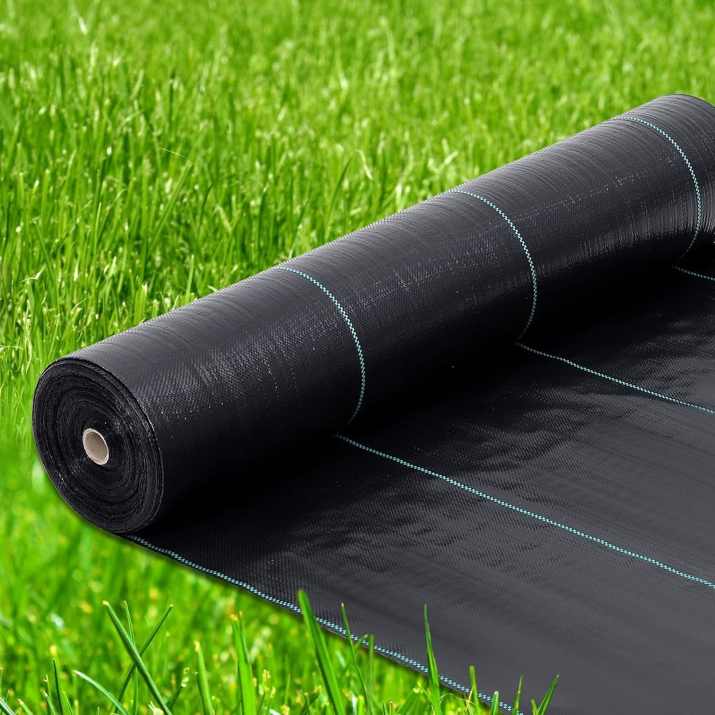 6ft x 300ft Premium Weed Barrier Landscape Fabric, 3.2oz Heavy Duty, Weed Control Fabric, High Permeability Good for Flower Bed, Driveway Fabric Ground Cover