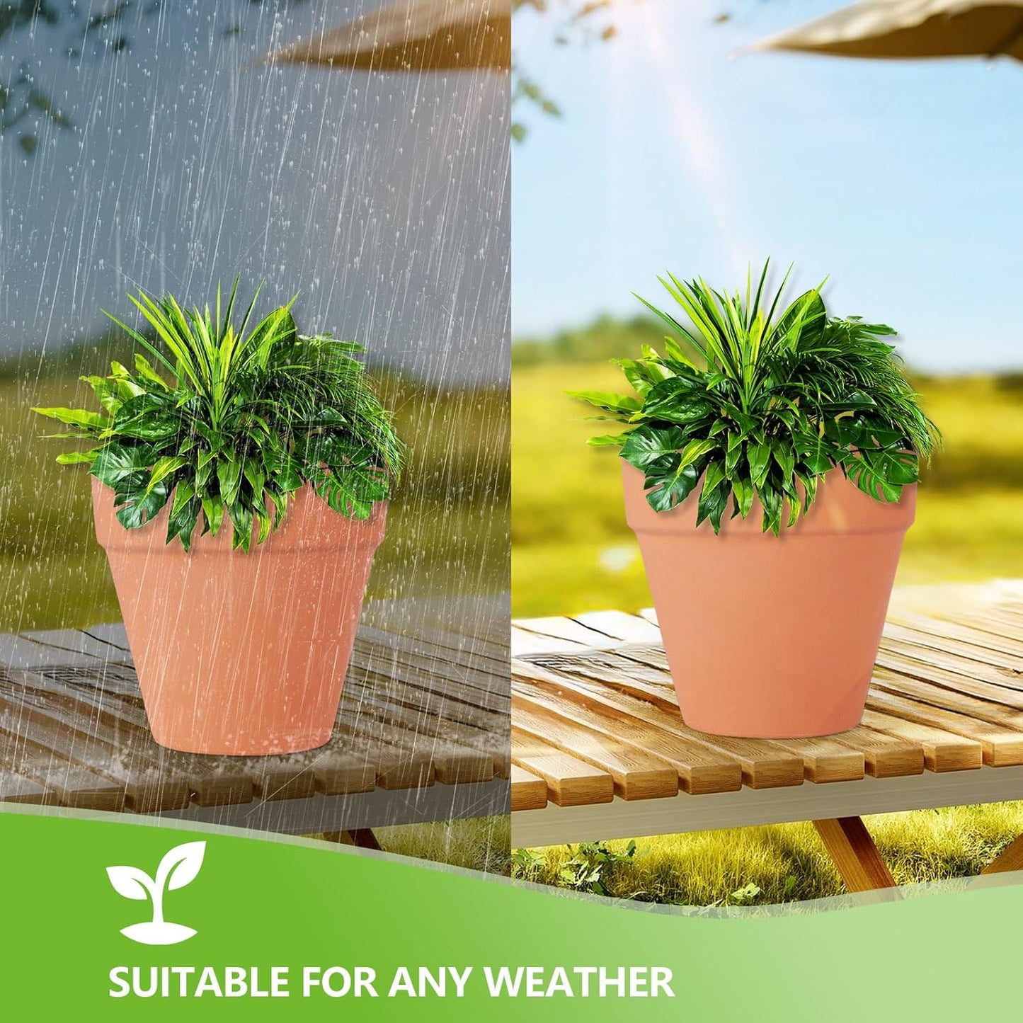 24 Pack 4 Inches Terracotta Plant Pots, Terra Cotta Planter with Drainage Holes, Perfect for Planting, Painting, Weddings and Parties