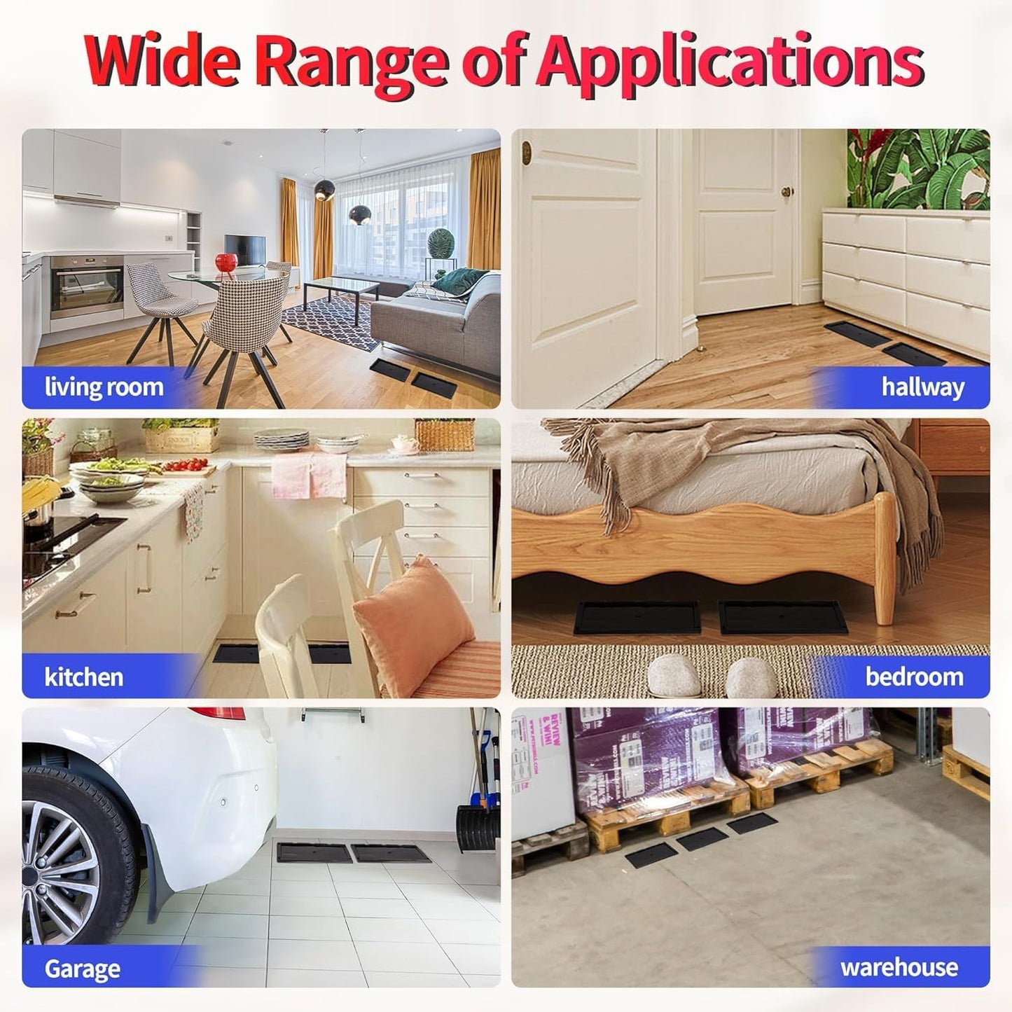 LULUCATCH Glue Mouse Traps Indoor for Home 8 Pack, Pre-Baited Sticky Plastic Glue Boards for House, Snake, Lizard, Insect, Mice, Rats & Spider Traps, Pet Safe Pest Control