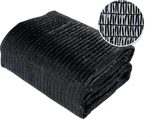 Agfabric 12 X 20ft 50% Shade Cloth Sun Shade Fabric Sunblock Shade Cloth Cover with Clips for Plants, Black