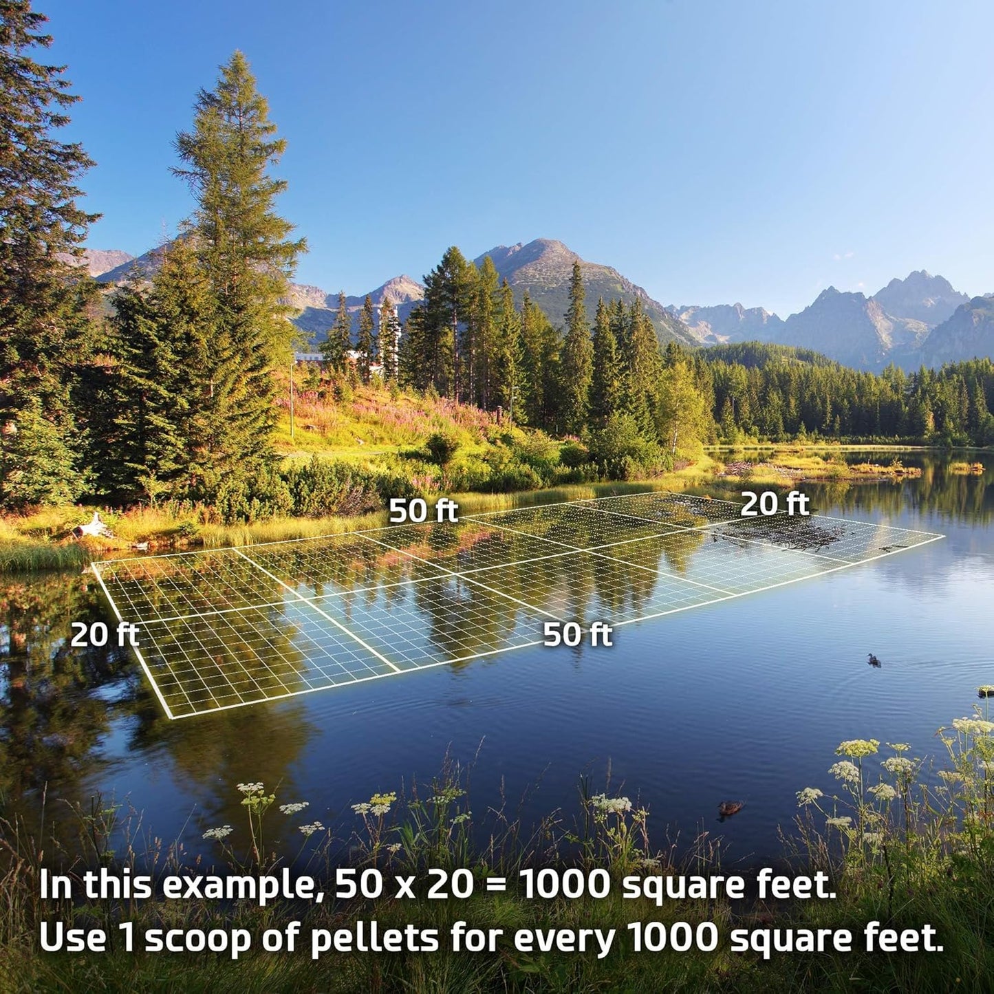 Pond Sludge Remover – 5 Pounds Beneficial Pond Bacteria & Enzyme Treatment - 100% Natural Muck Digester – Safe for All Aquatic Life and Recreation - Made in The USA