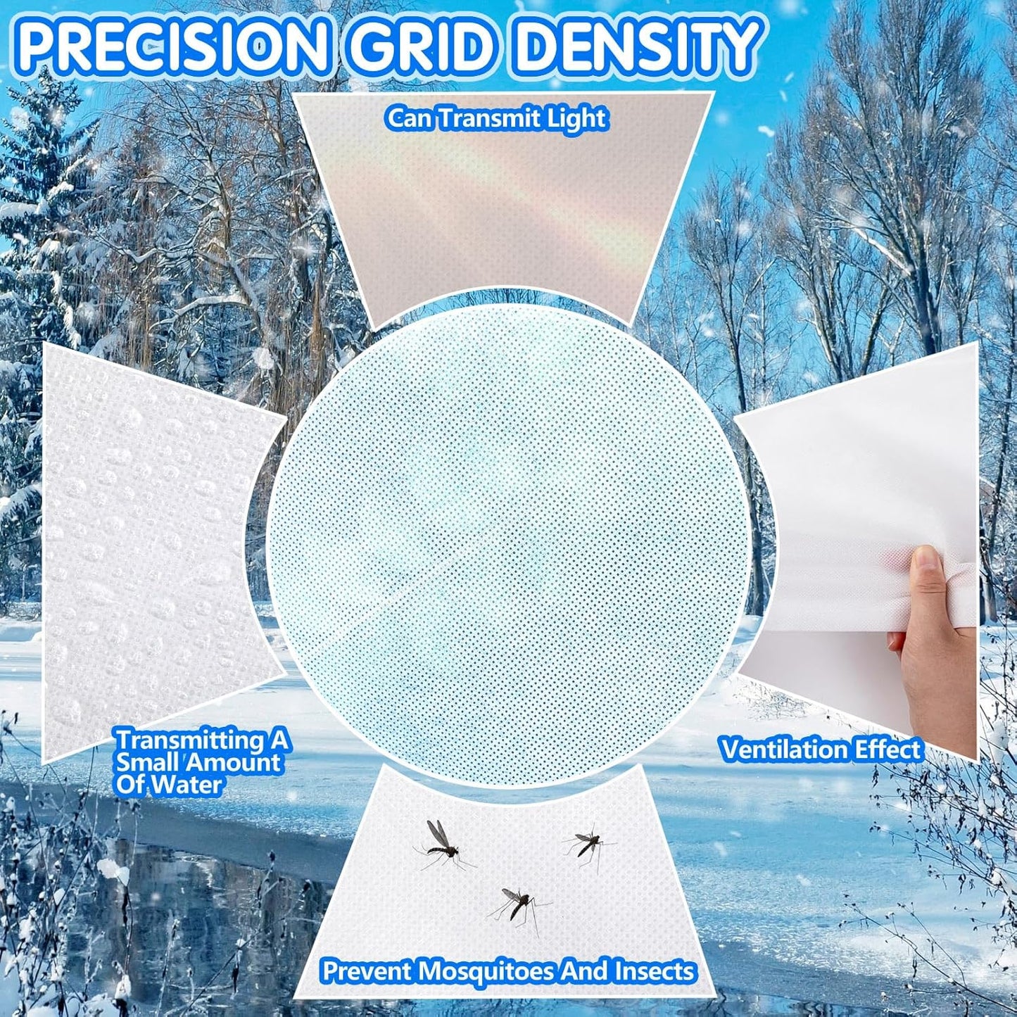 KXCOFTXI 2Pcs Plant Covers, 7.9x5.9FT Winter Tree Covers with Drawstring and Zipper, Frost Cloths for Outdoor Plants (White)