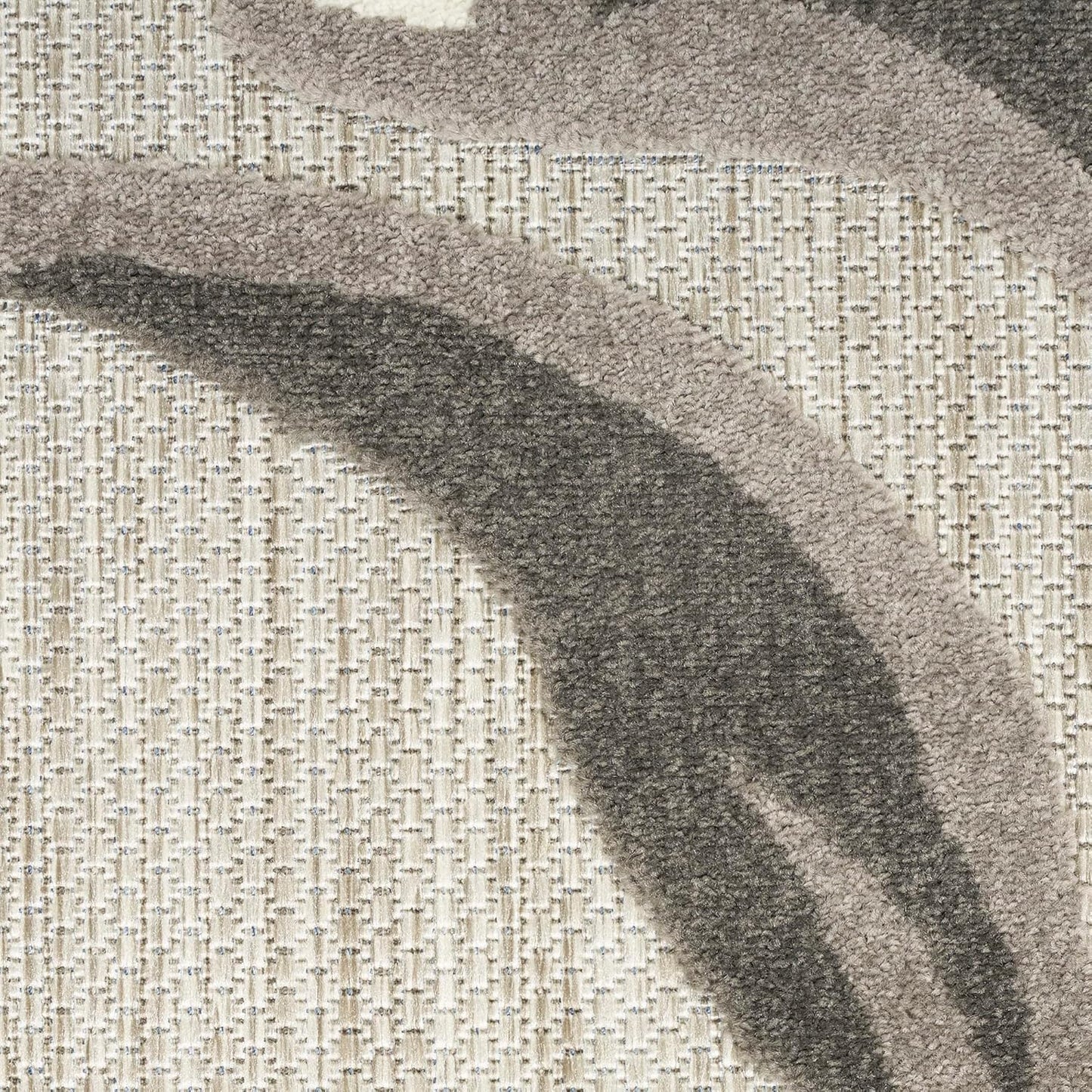 Nourison Home Aloha Outdoor Beige 2'3" x 8' Area Rug, Easy Cleaning, Non Shedding, Bed Room, Living Room, Dining Room, Deck, Backyard, Patio (2x8)