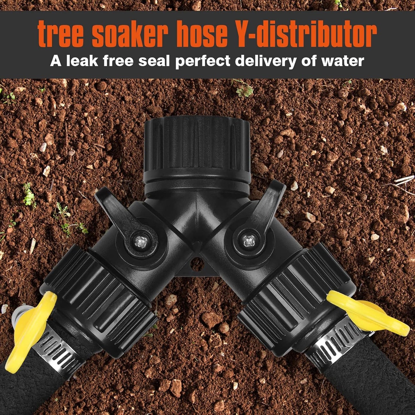 Soaker Hose 10FT Ring for Trees 1/2 Inch Rubber Longer Lasting Drip Irrigation Save 70% of Water Great for Lawn and Yard