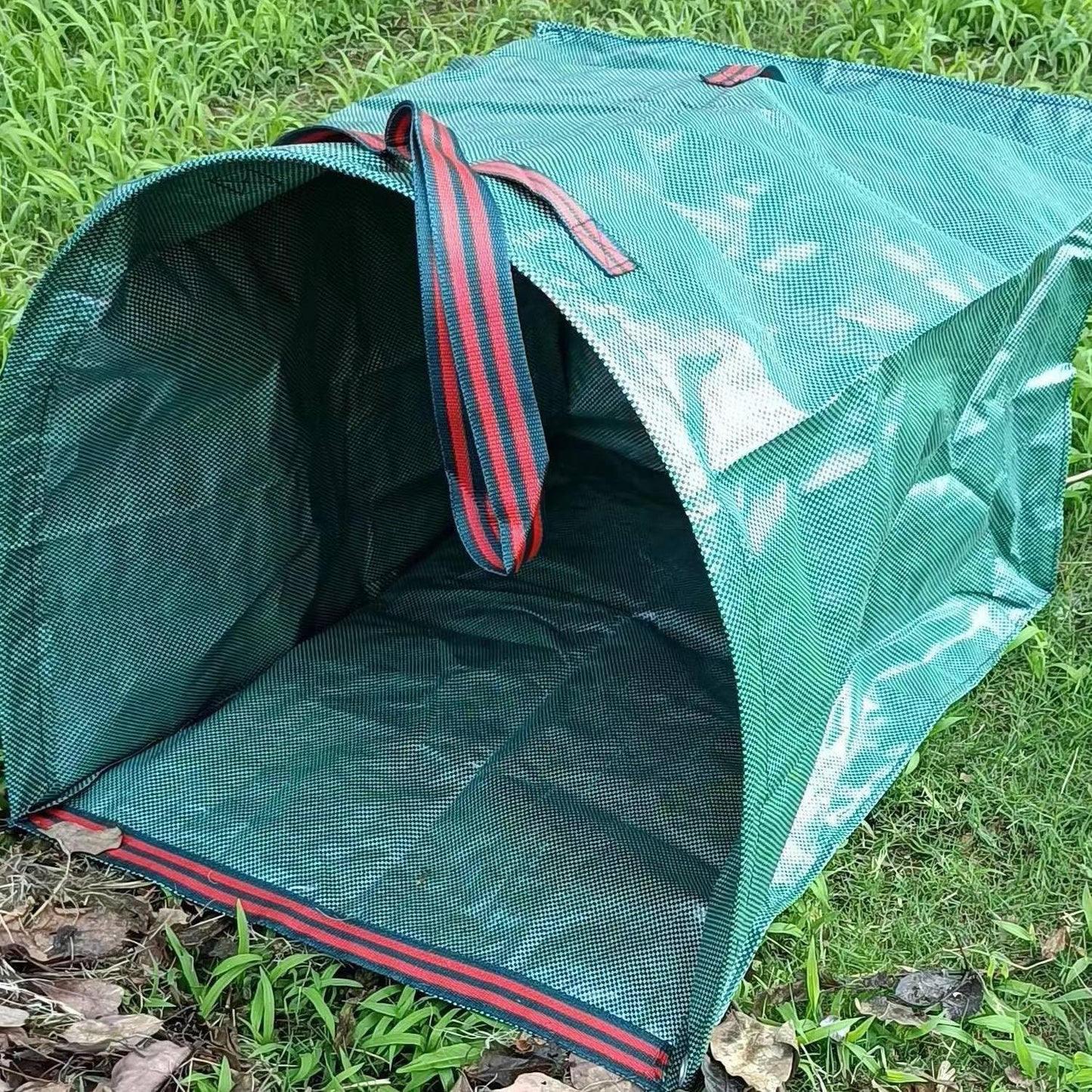 2-Pack Yard Waste Bags，Large Yard Dustpan-Type Garden Bag for Collecting Leaves，Reuseable Heavy Duty lawn and leaf bags，Garden Waste Container for Clean Up Outdoor Debris Leaves Grass Clippings