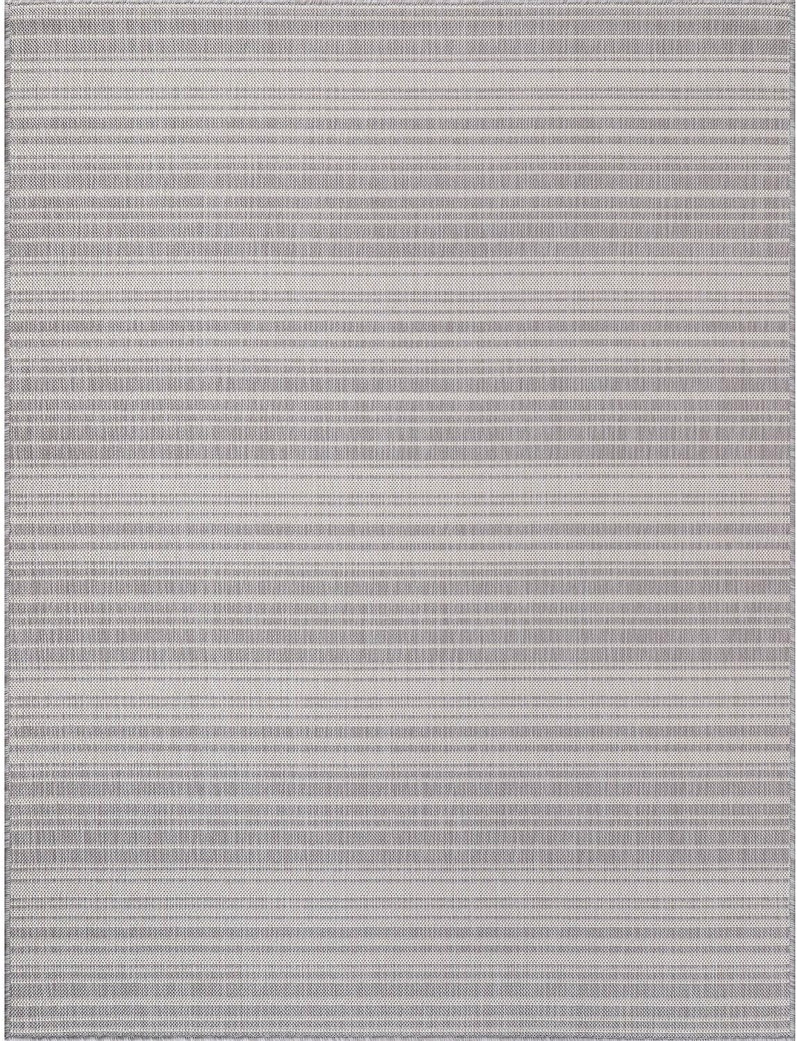 Stripe Outdoor Rug 10x14 Washable Outside Carpet for Indoor Patio Porch Waterproof Easy Cleaning Non Shedding Area Rugs Gray 10 x 14