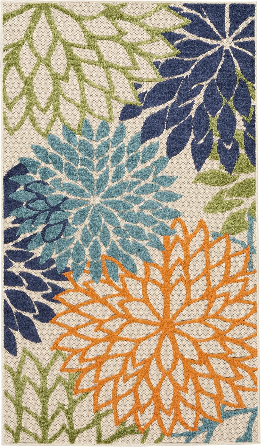 Nourison Home Aloha 36" x 60" Fabric Indoor/Outdoor Rug in Multi-Color