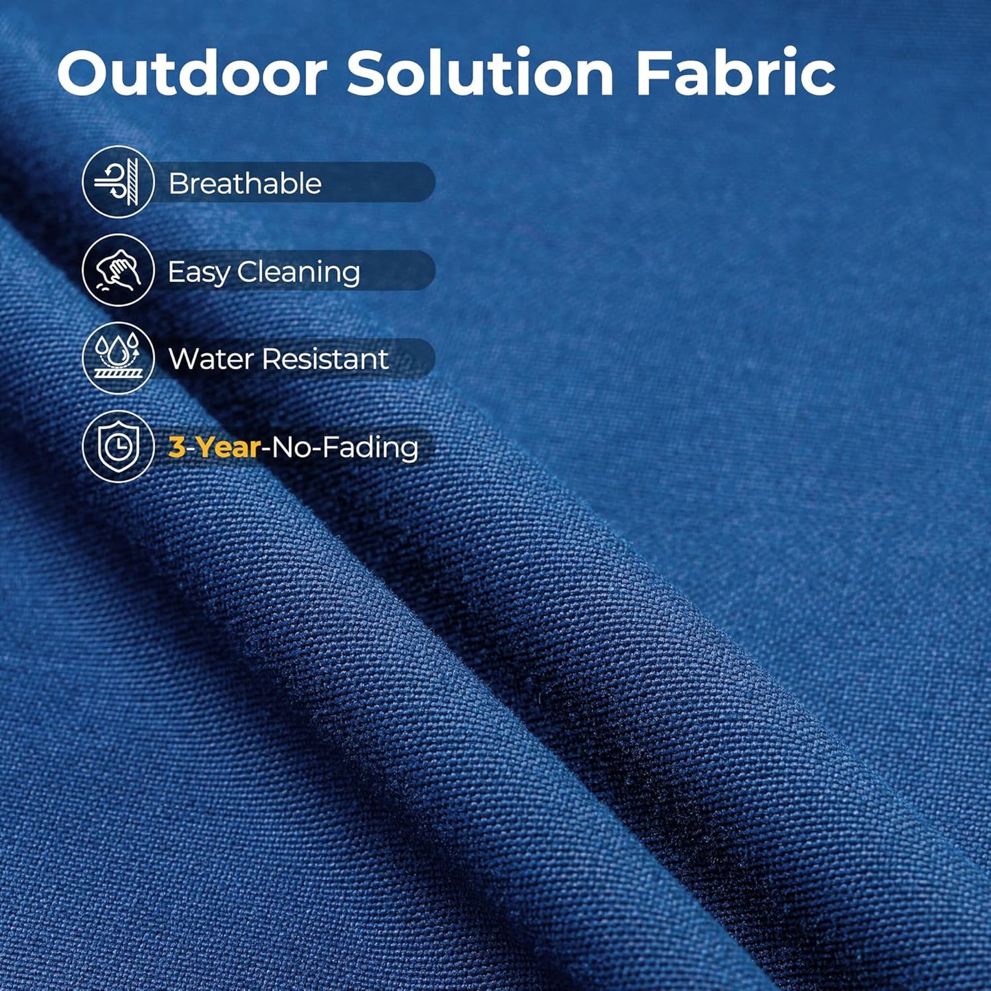 HOOOWOOO Outdoor Sectional Patio Furniture Set,8 Pieces Wicker Conversation Sets,Extra Deep Out Door Sofa Outside Furniture Couch with Swivel Chairs Ottoman,Navy Blue