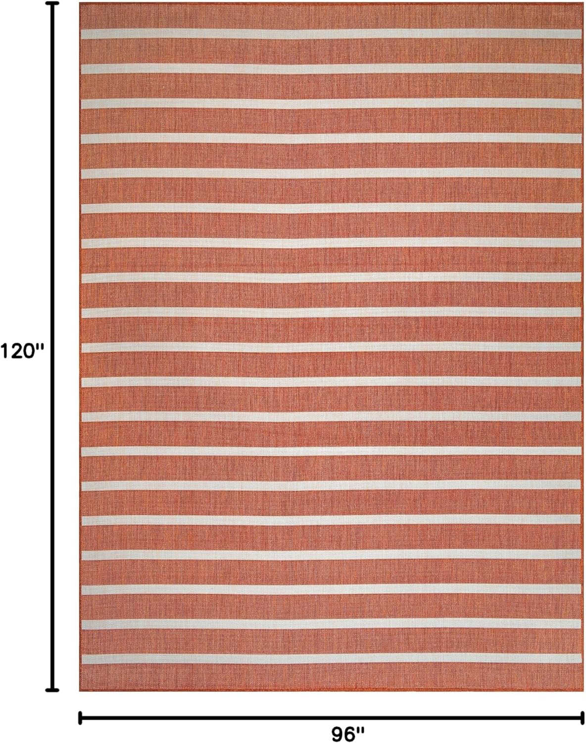 Nourison Home Positano 8' x 10' Fabric Terracotta Area Rug