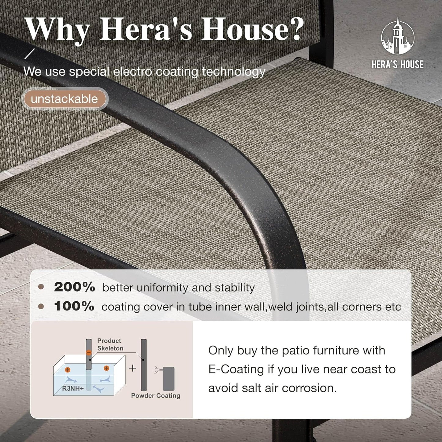 HERA'S HOUSE Extendable Patio Table and Chairs Set for 8, 9 Pieces Outdoor Dining Sets, 61"-84" Rectangular Metal Table with Chairs for Deck Lawn Garden Porch