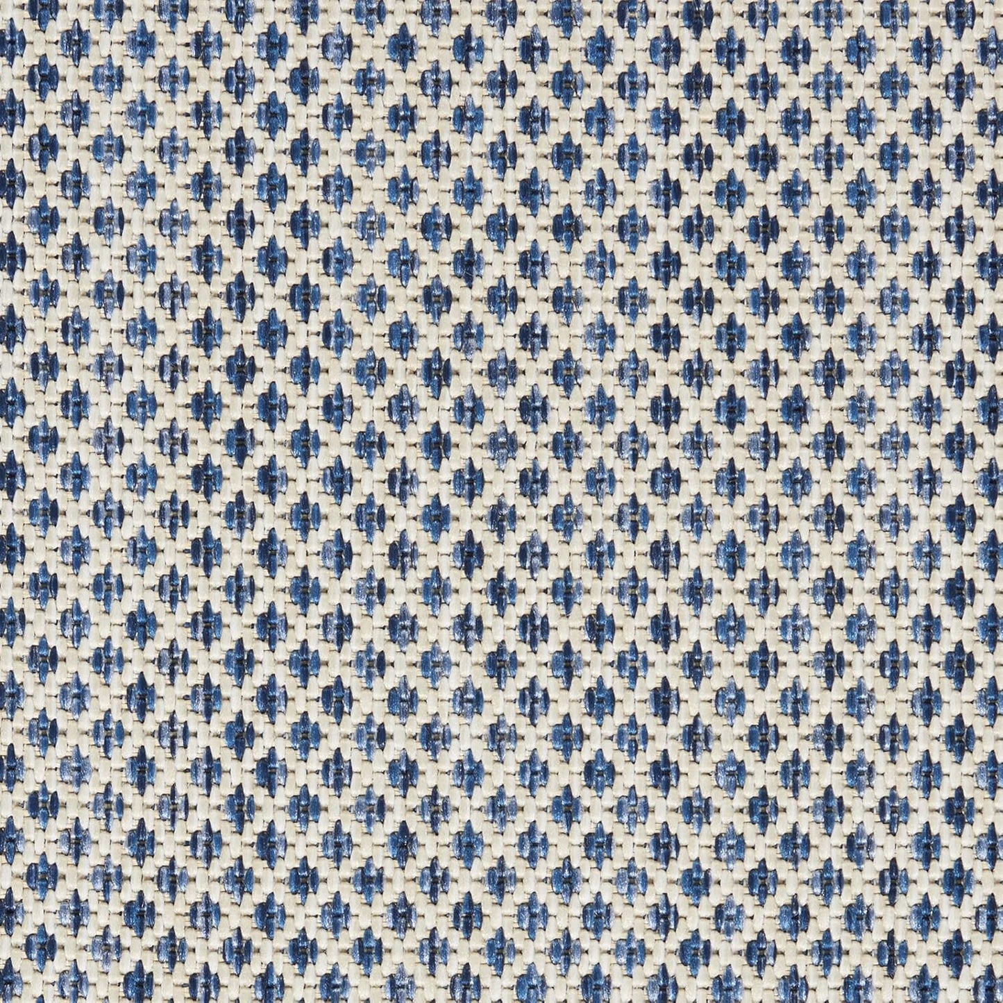 Nourison Home Courtyard 10' Runner Ivory Blue Fabric Modern Area Rug (10' Runner)