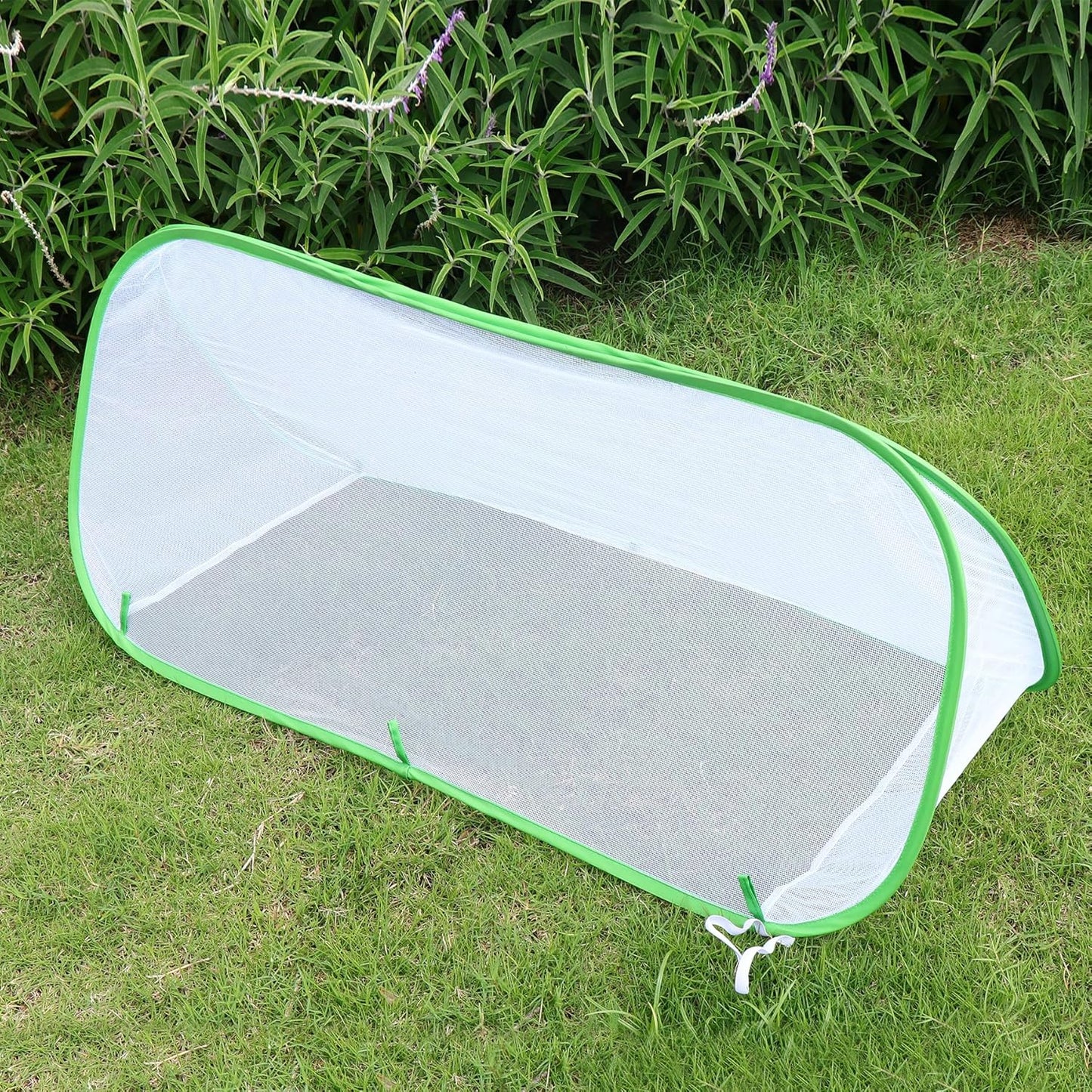 Pop-Up Garden Net Cloche Tunnel, Mini Grow Tent and Plant Protection Cover for Fruit, Vegetables, Strawberry, Flowers and Herbs with 4 Stakes, 39.4" x 15.75" x 15.75"