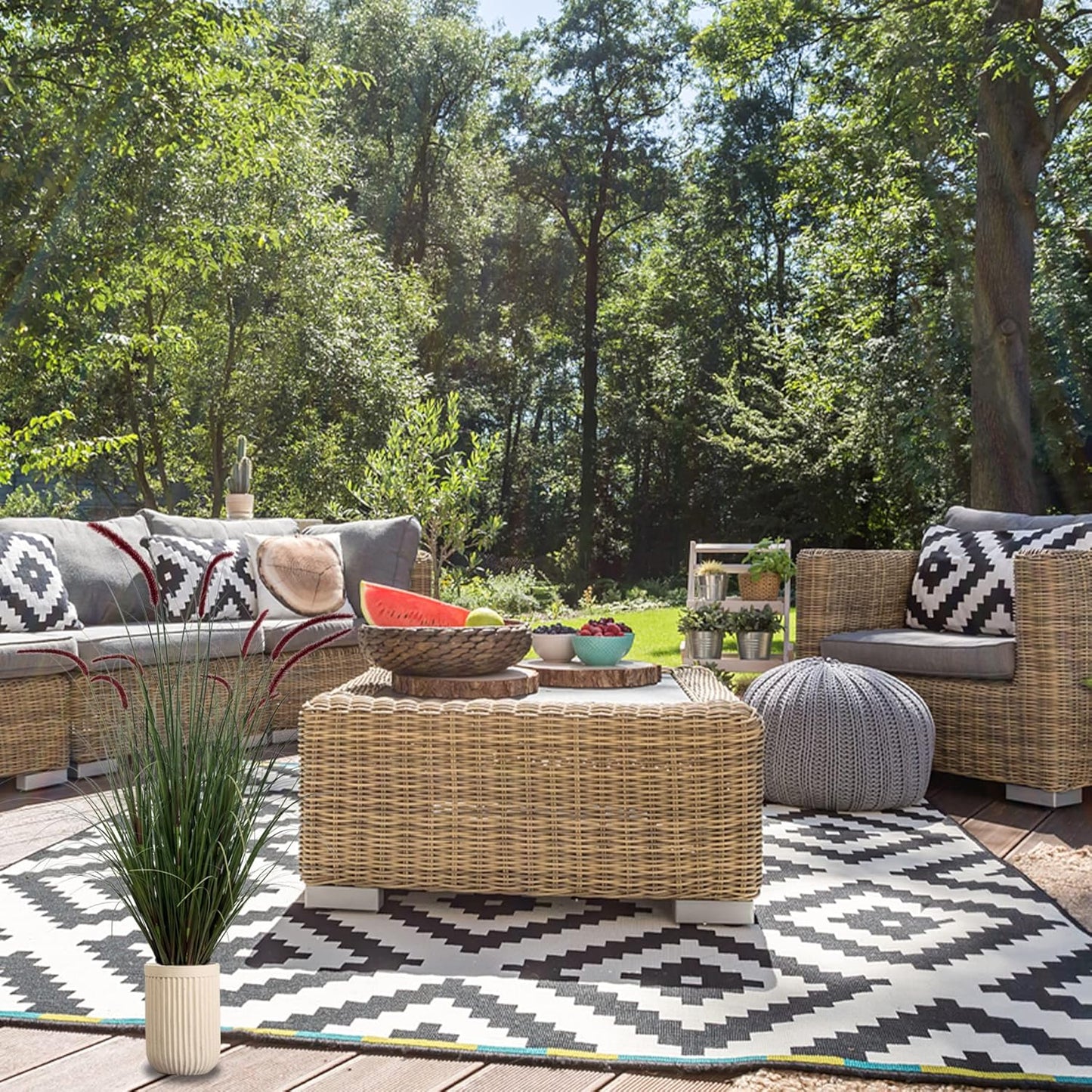 Artificial Plant 47in(2pack) Tall Artificial Grass Plant,Faux Plants Indoor Home Decorative Artificial Plants & Flowers in Pot Fake Plant, House Plant Indoor