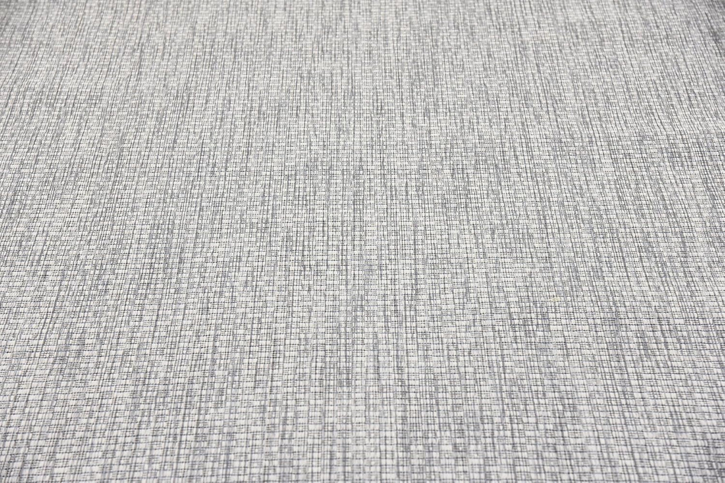 Unique Loom Collection Casual Transitional Solid Heathered Indoor/Outdoor Flatweave Area Rug (9' x 12' Rectangle, Light Gray/Ivory)
